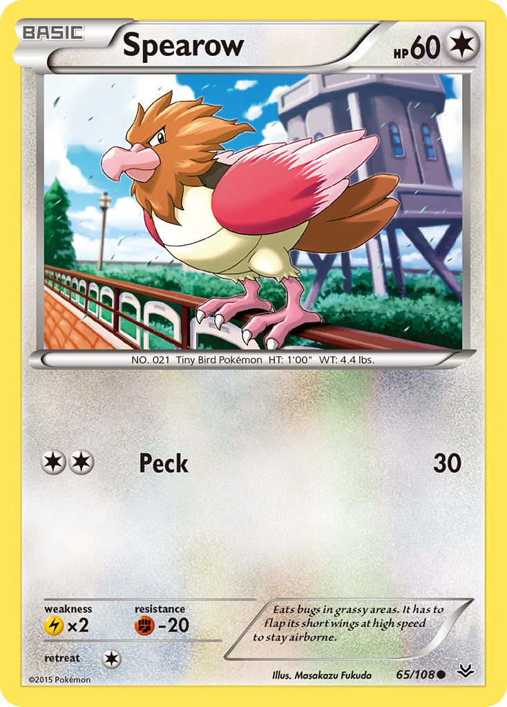 Spearow (65/108) [XY: Roaring Skies] Reverse Holofoil