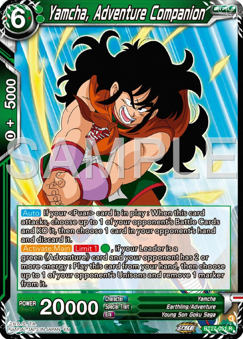 Yamcha, Adventure Companion (BT27-051) [History of Z] Parallel Foil