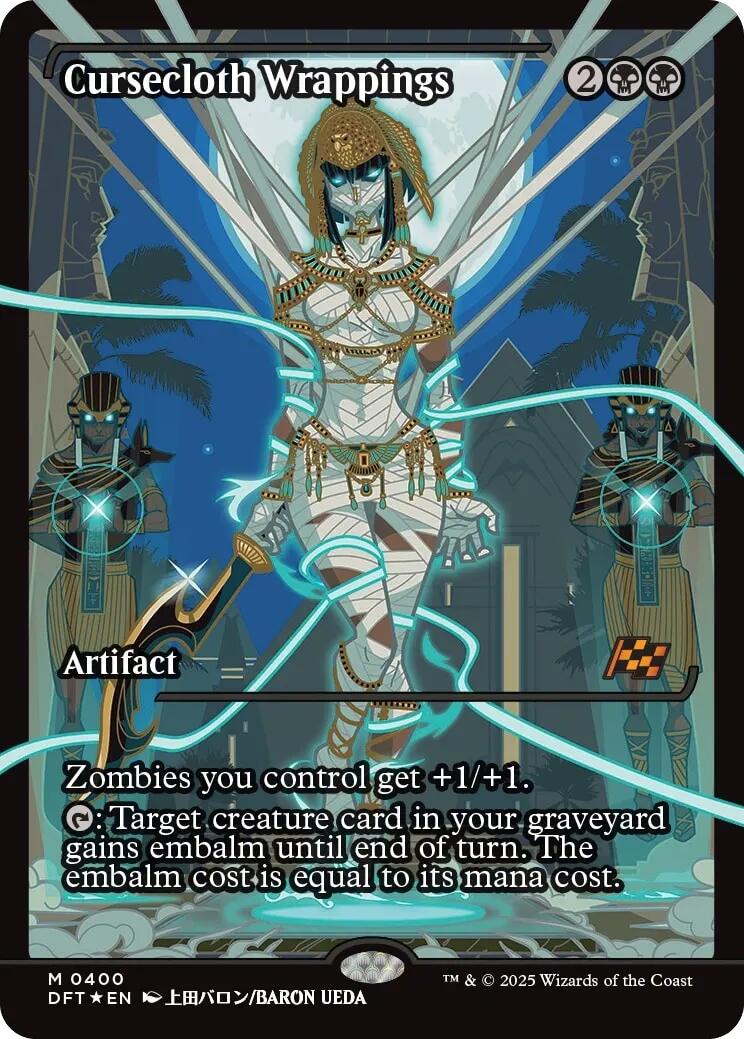 Cursecloth Wrappings (Showcase) (Japanese) [Aetherdrift] Foil