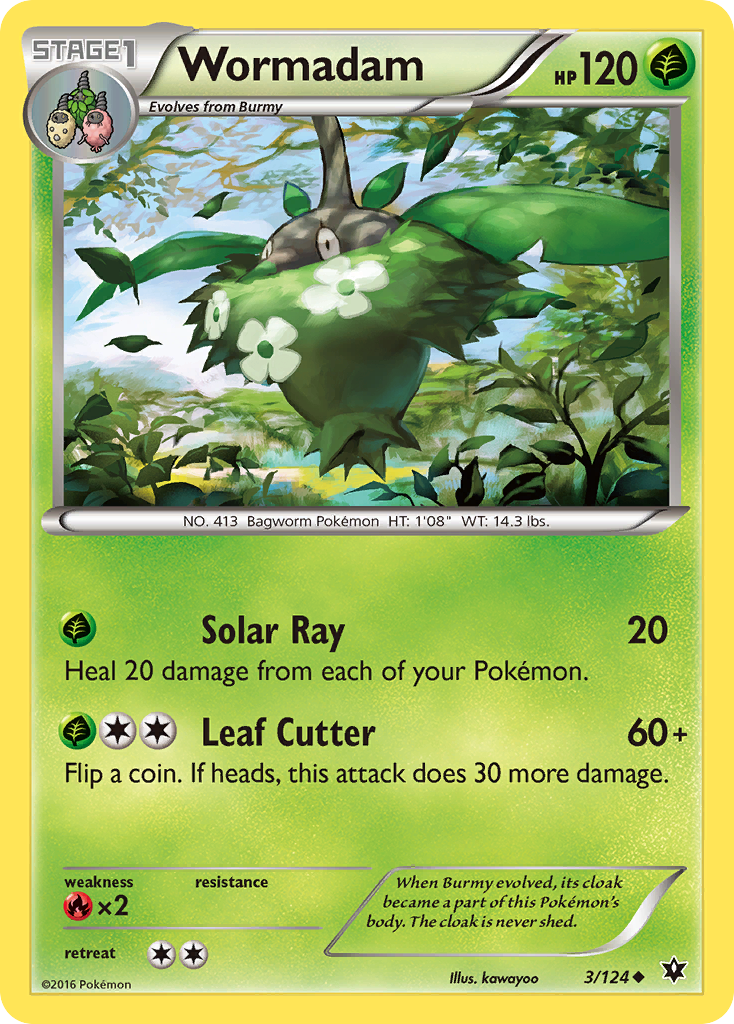 Wormadam (3/124) [XY: Fates Collide] Reverse Holofoil