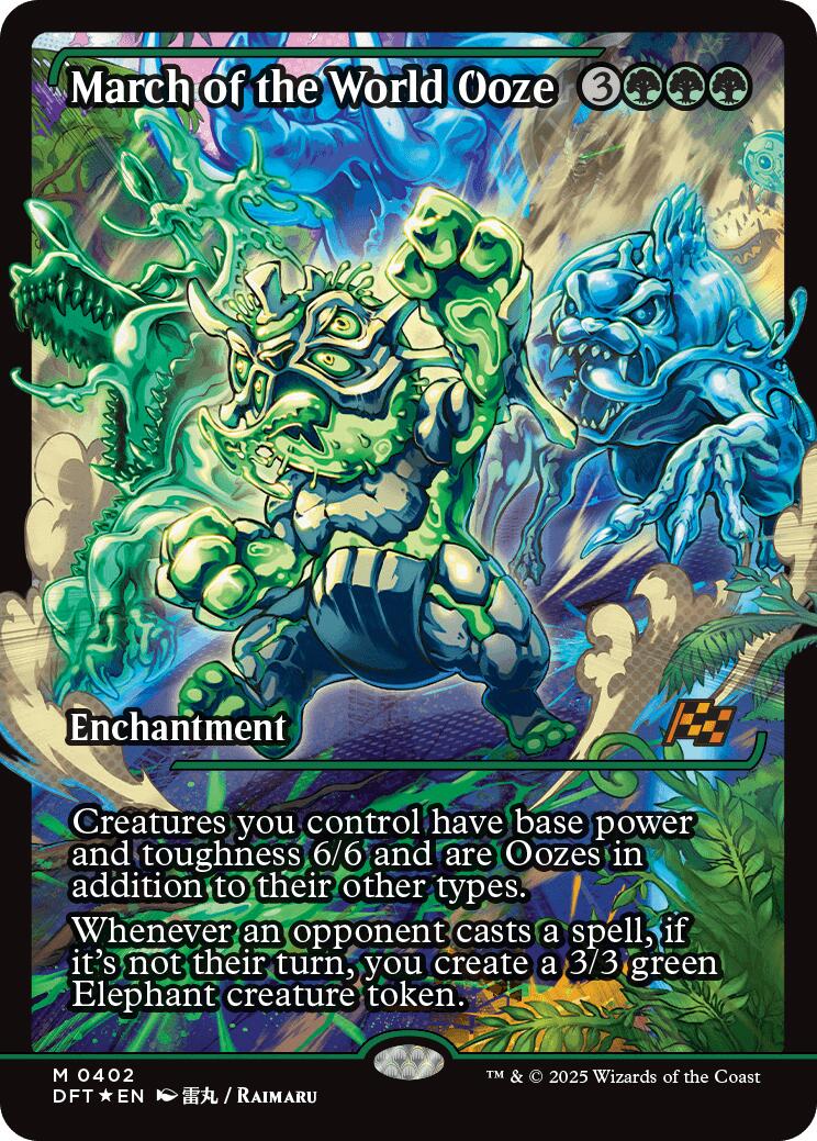 March of the World Ooze (Showcase) (Japanese) [Aetherdrift] Foil