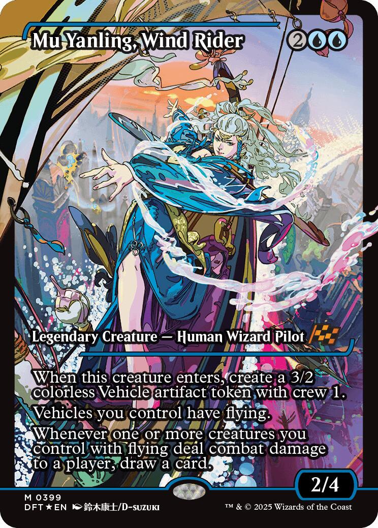Mu Yanling, Wind Rider (Showcase) (Japanese) [Aetherdrift] Foil