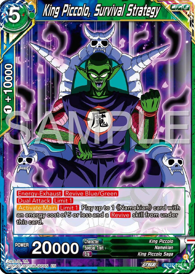 King Piccolo, Survival Strategy (BT27-125) [History of Z] Parallel Foil
