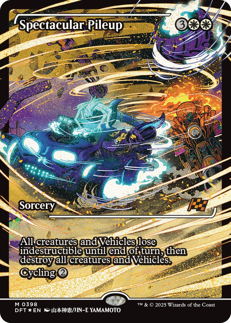 Spectacular Pileup (Showcase) (Japanese) [Aetherdrift] Foil