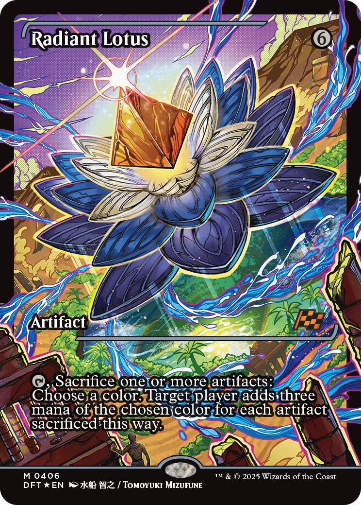 Radiant Lotus (Showcase) (Japanese) [Aetherdrift] Foil