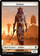 Champion of Wits // Zombie (0003) Double-Sided Token [Aetherdrift Tokens] Foil