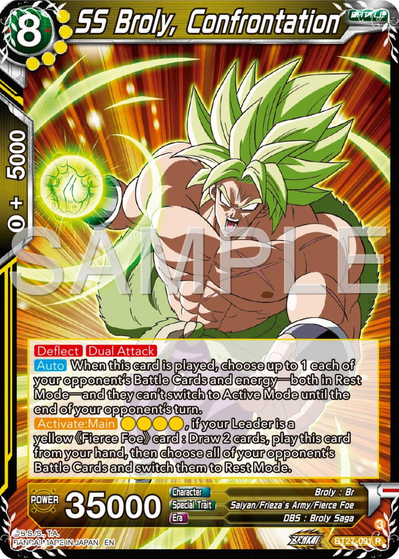 SS Broly, Confrontation (BT27-091) [History of Z] Parallel Foil