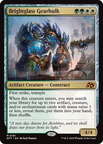 Brightglass Gearhulk (Promo Pack) [Aetherdrift Promos] Foil
