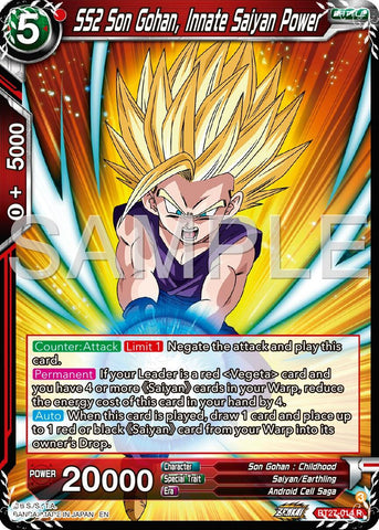 SS2 Son Gohan, Innate Saiyan Power (BT27-014) [History of Z] Parallel Foil