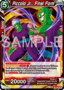 Piccolo Jr., Final Form (BT27-012) [History of Z] Parallel Foil