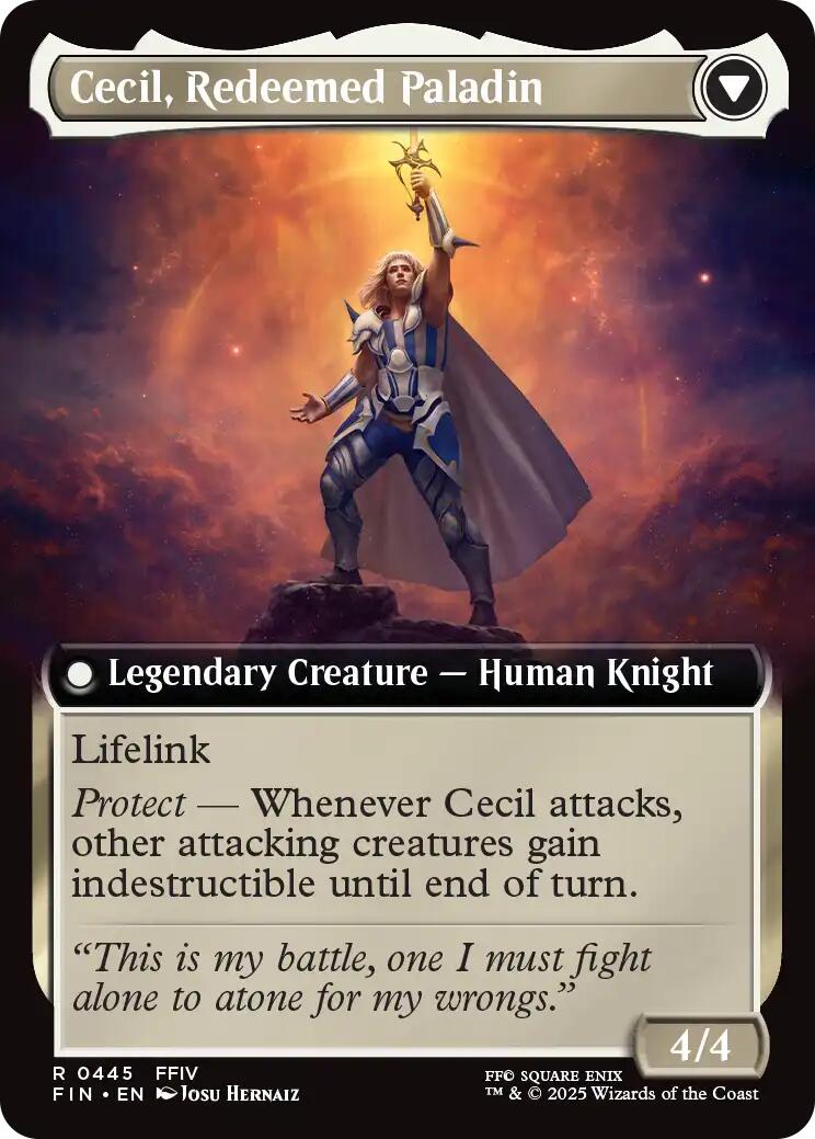 Cecil, Dark Knight // Cecil, Redeemed Paladin (Extended Art) [FINAL FANTASY] Foil