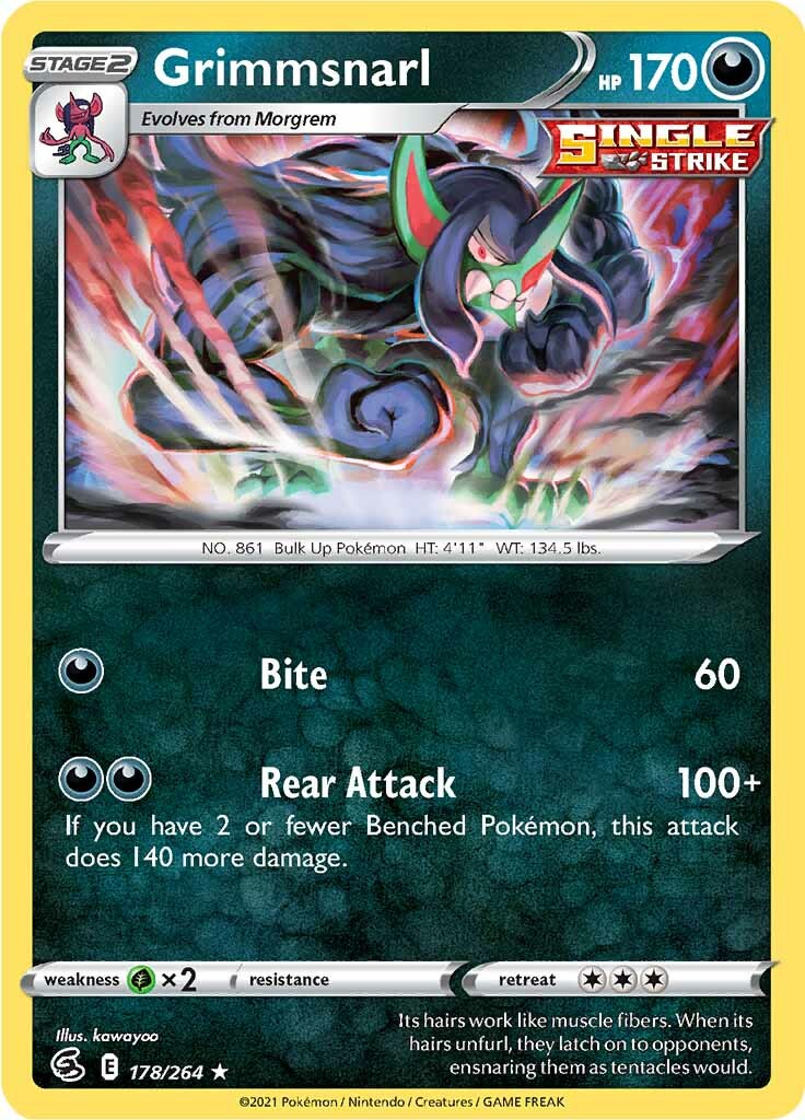 Grimmsnarl (178/264) [Sword & Shield: Fusion Strike] Reverse Holofoil