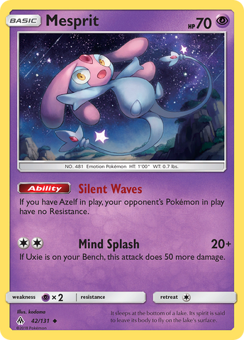 Mesprit (42/131) [Sun & Moon: Forbidden Light] Reverse Holofoil