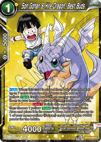 Son Gohan & Hire-Dragon, Best Buds (BT15-098) [Saiyan Showdown] Parallel Foil