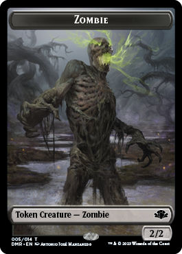 Zombie // Griffin Double-Sided Token [Dominaria Remastered Tokens]