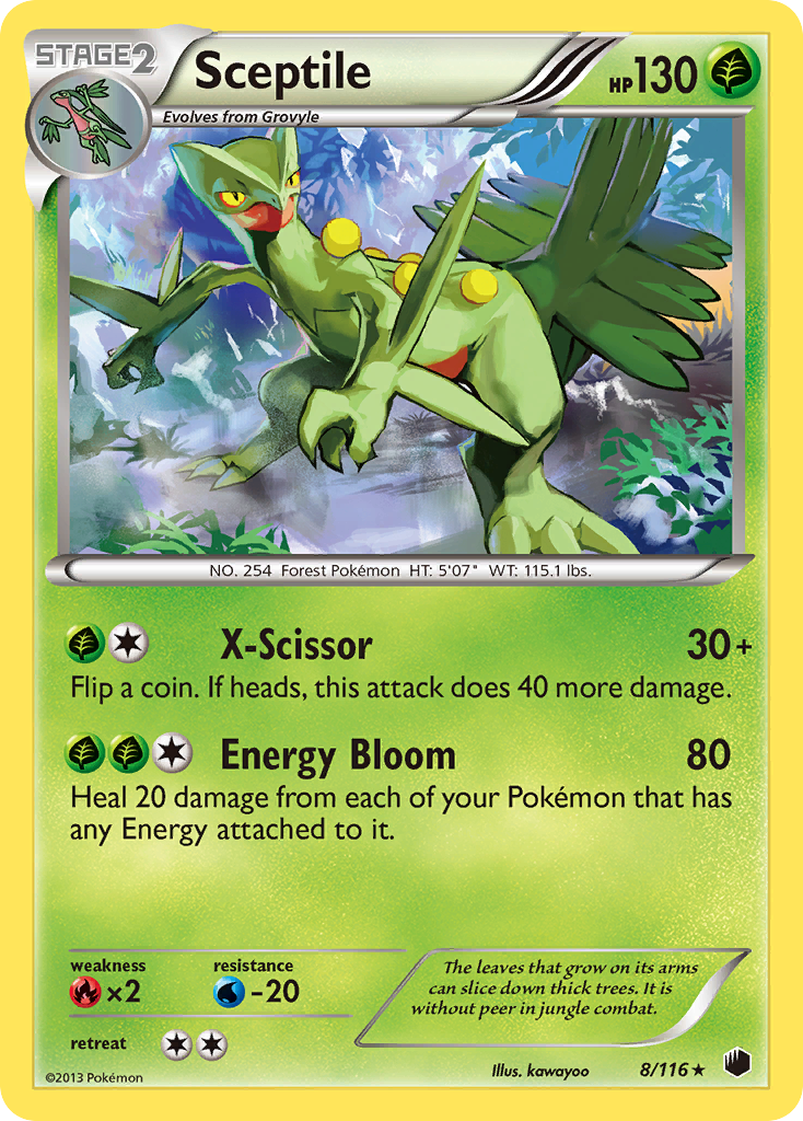 Sceptile (8/116) [Black & White: Plasma Freeze] Reverse Holofoil