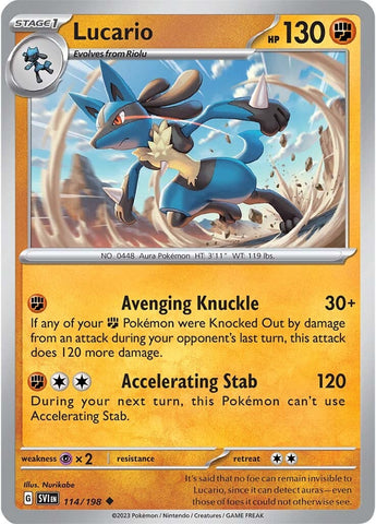 Lucario (114/198) [Scarlet & Violet: Base Set] Reverse Holofoil