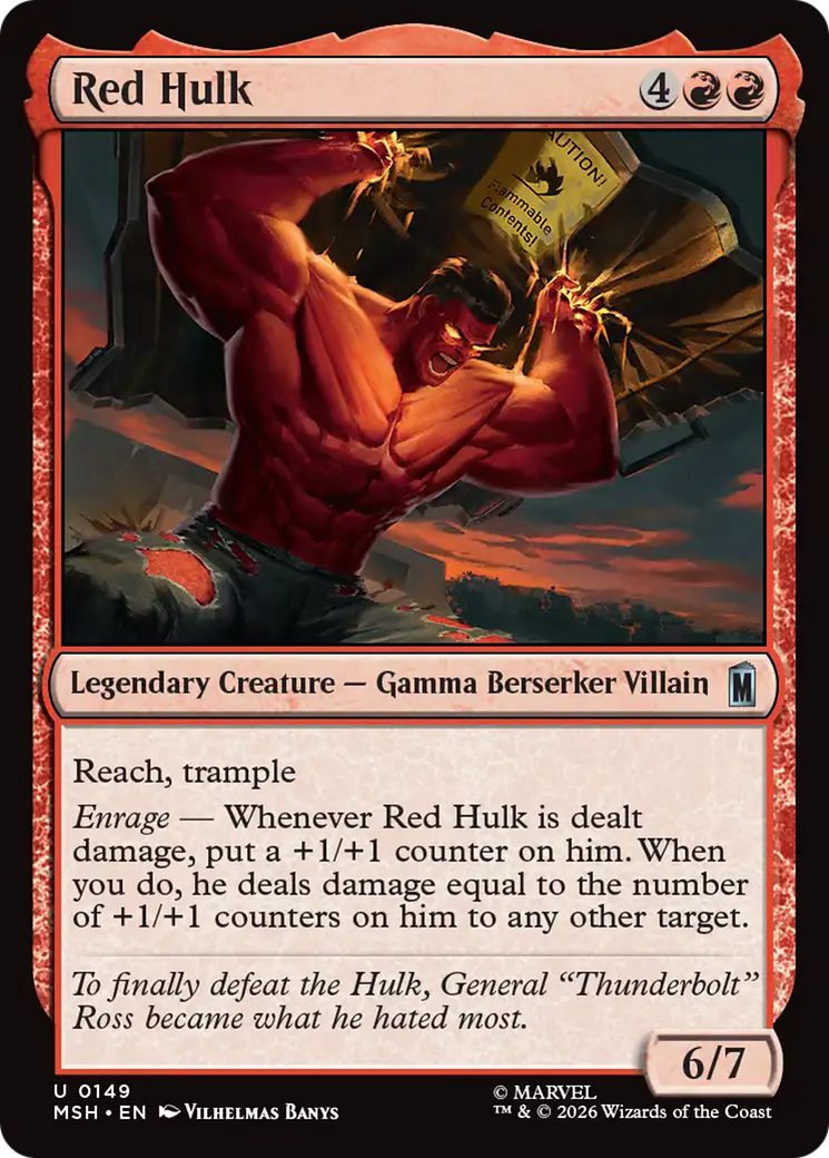 Red Hulk [Marvel Super Heroes] Foil