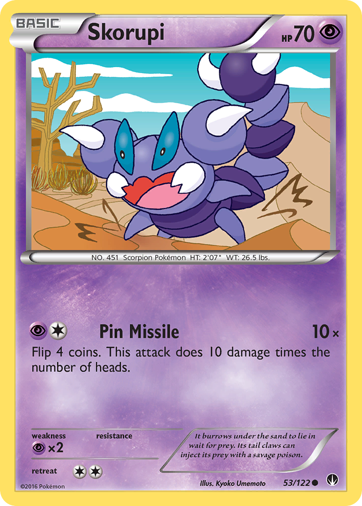 Skorupi (53/122) [XY: BREAKpoint] Reverse Holofoil