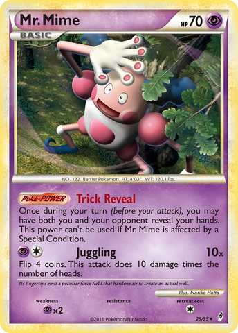 Mr. Mime (29/95) [HeartGold & SoulSilver: Call of Legends] Reverse Holofoil