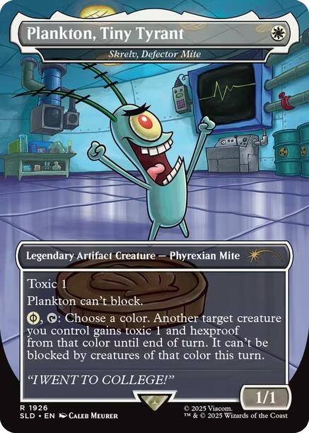 Plankton, Tiny Tyrant - Shrelv, Defector Mite [Secret Lair Drop Series] Foil