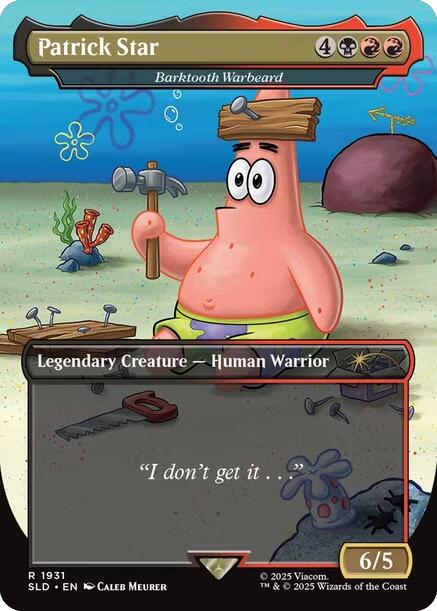 Patrick Star - Barktooth Warbeard [Secret Lair Drop Series] Foil