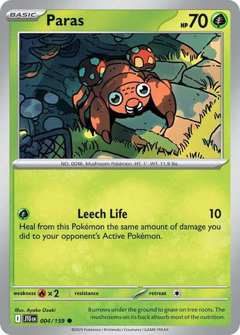Paras (004/159) [Scarlet & Violet: Journey Together] Reverse Holofoil