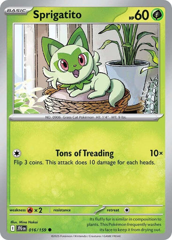 Sprigatito (016/159) [Scarlet & Violet: Journey Together] Reverse Holofoil