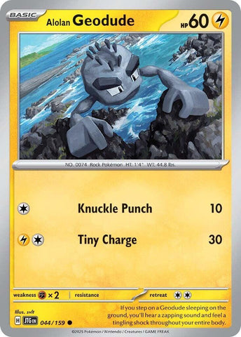 Alolan Geodude (044/159) [Scarlet & Violet: Journey Together] Reverse Holofoil