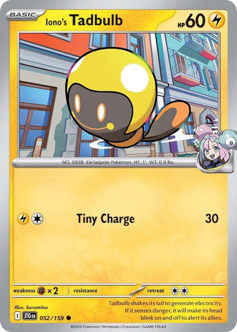 Iono's Tadbulb (052/159) [Scarlet & Violet: Journey Together] Reverse Holofoil