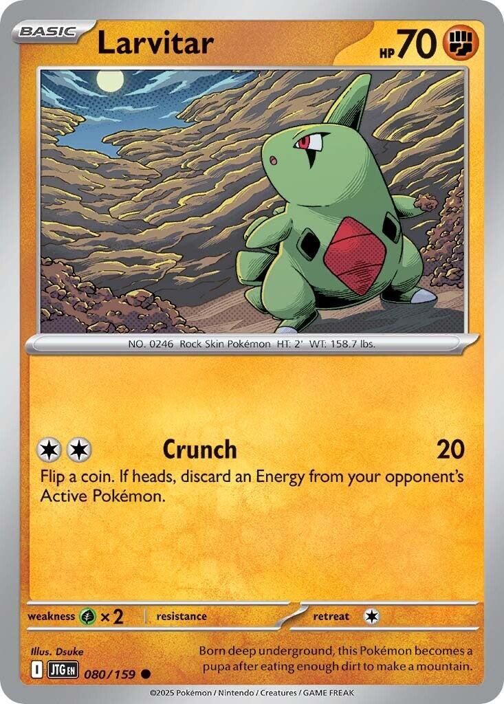 Larvitar (080/159) [Scarlet & Violet: Journey Together] Reverse Holofoil