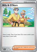 Billy & O'Nare (142/159) [Scarlet & Violet: Journey Together] Reverse Holofoil
