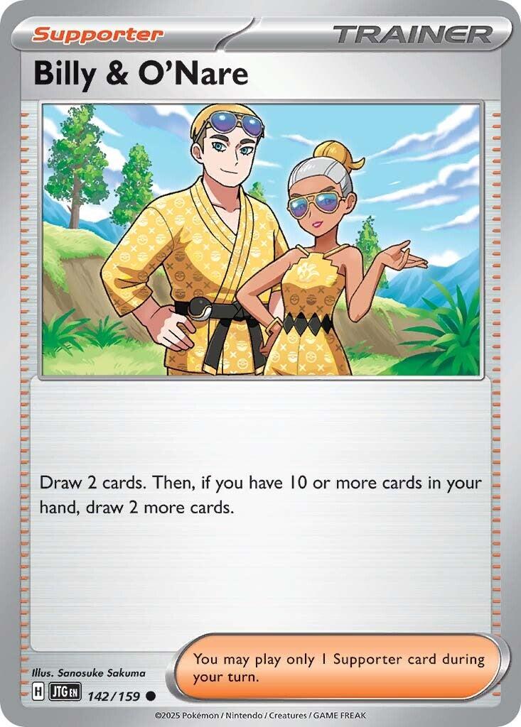 Billy & O'Nare (142/159) [Scarlet & Violet: Journey Together] Reverse Holofoil