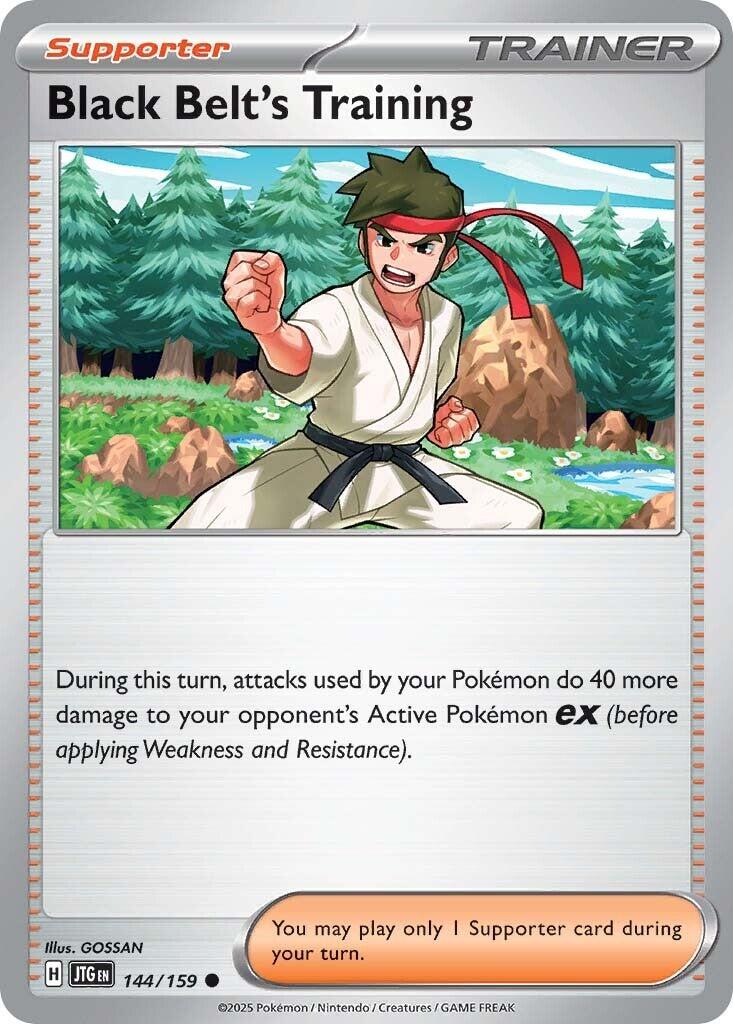 Black Belt's Training (144/159) [Scarlet & Violet: Journey Together] Reverse Holofoil