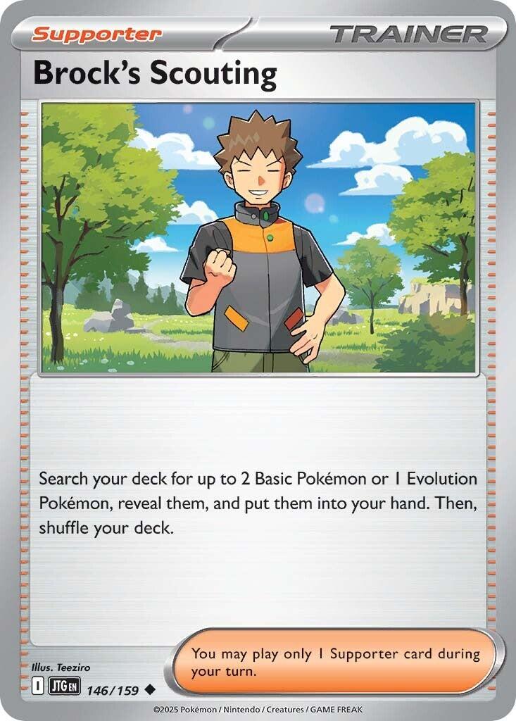 Brock's Scouting (146/159) [Scarlet & Violet: Journey Together] Reverse Holofoil