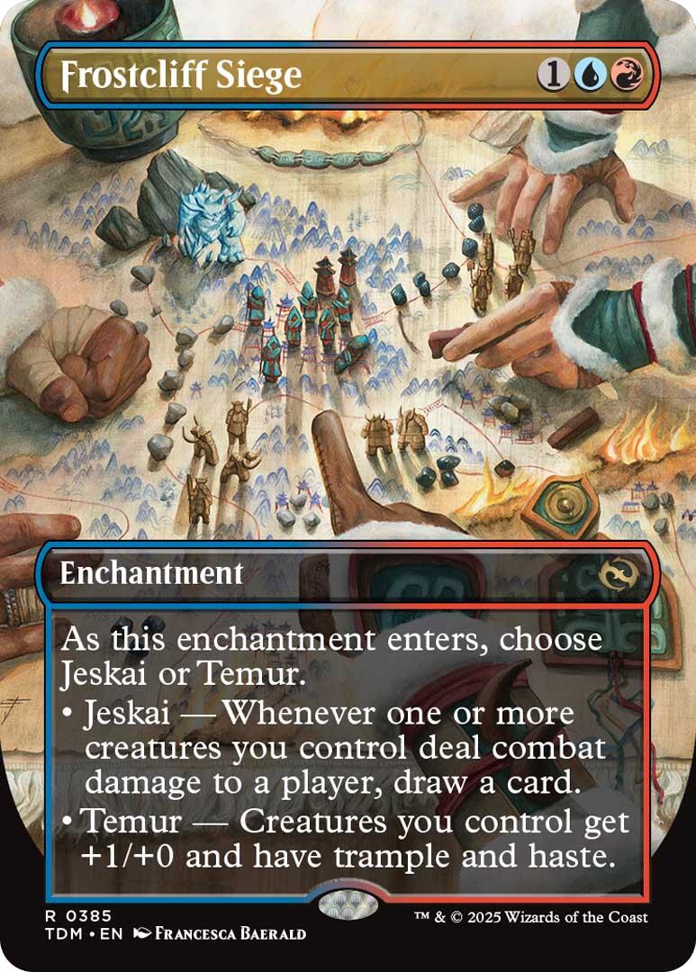 Frostcliff Siege (Borderless) [Tarkir: Dragonstorm] Foil