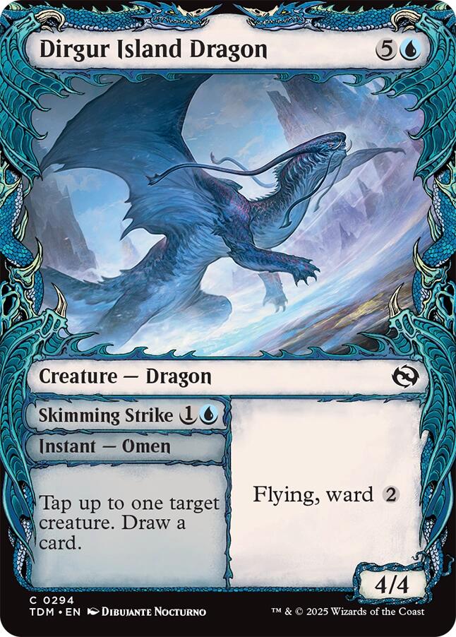 Dirgur Island Dragon (Showcase) [Tarkir: Dragonstorm] Foil