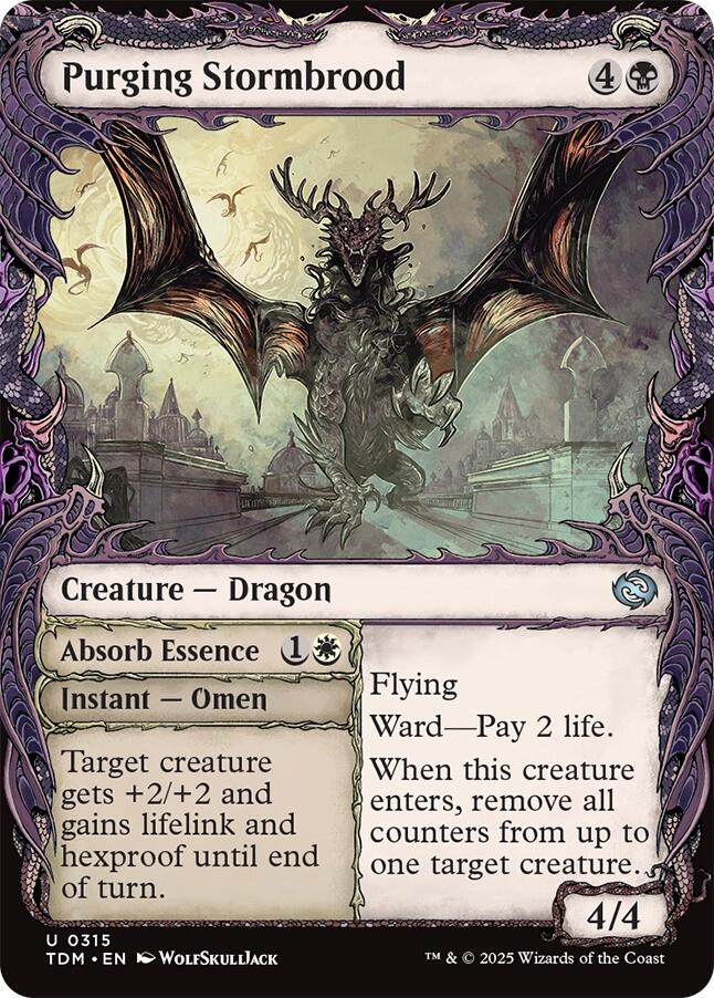 Purging Stormbrood (Showcase) [Tarkir: Dragonstorm] Foil