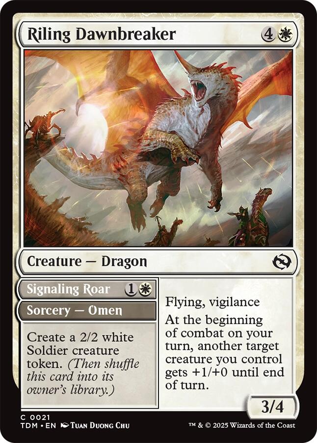 Riling Dawnbreaker [Tarkir: Dragonstorm] Foil