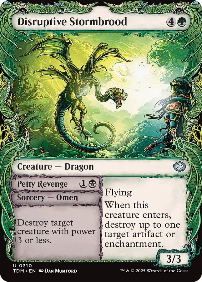 Disruptive Stormbrood (Showcase) [Tarkir: Dragonstorm] Foil