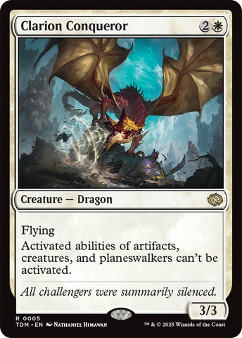 Clarion Conqueror [Tarkir: Dragonstorm] Foil