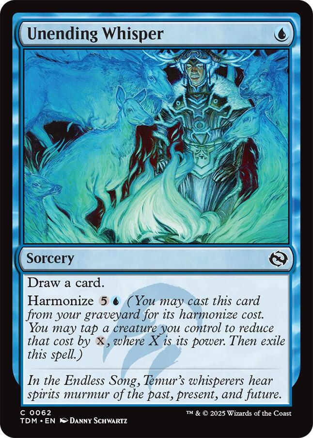 Unending Whisper [Tarkir: Dragonstorm] Foil