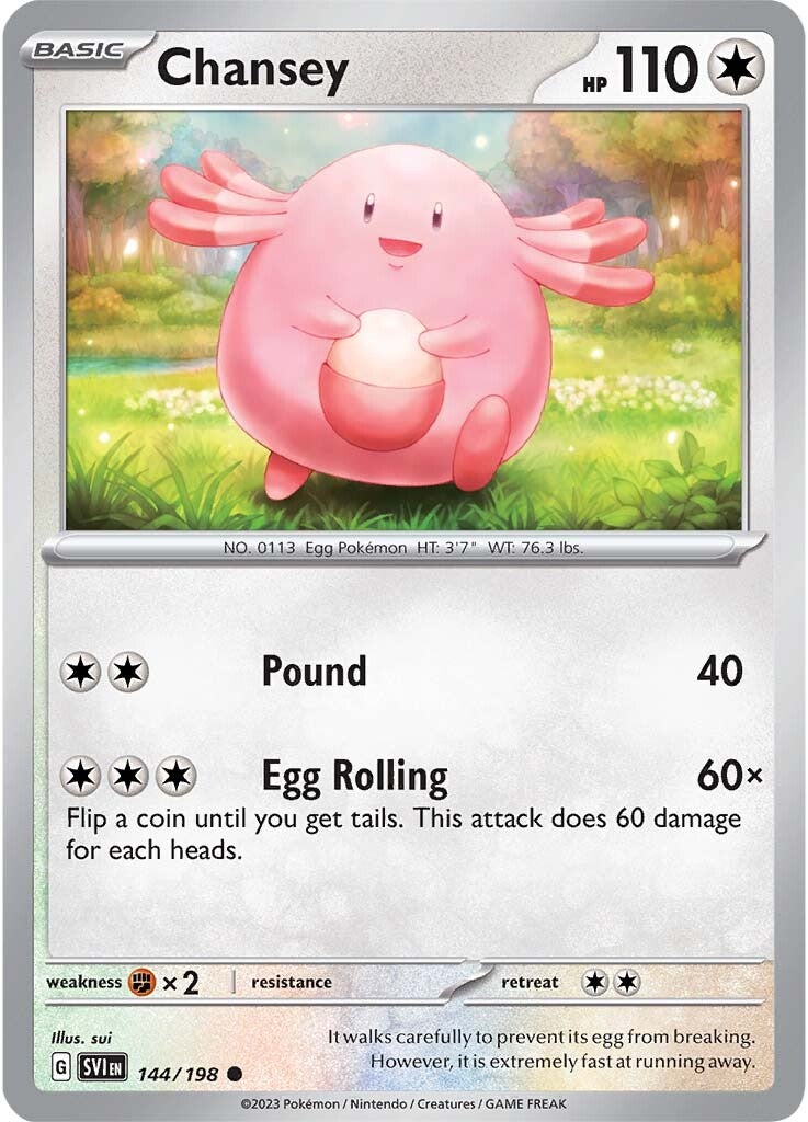 Chansey (144/198) [Scarlet & Violet: Base Set] Reverse Holofoil