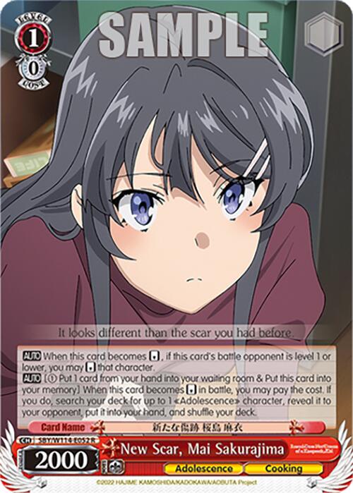 New Scar, Mai Sakurajima (SBY/W114-E052 R) [Rascal Does Not Dream Series]