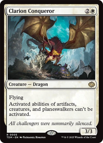 Clarion Conqueror [Tarkir: Dragonstorm Promos] Foil