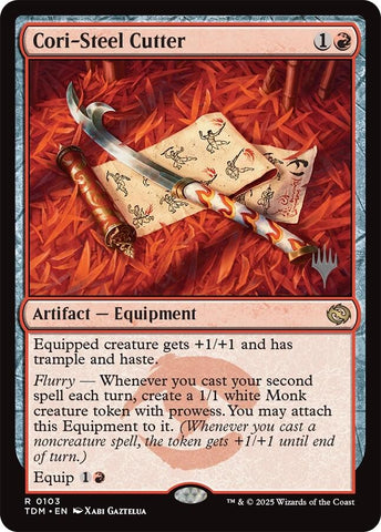 Cori-Steel Cutter [Tarkir: Dragonstorm Promos] Foil