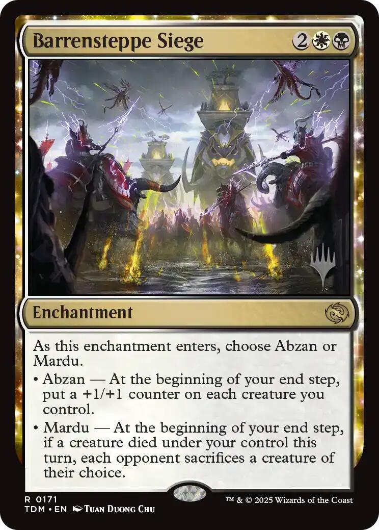 Barrensteppe Siege [Tarkir: Dragonstorm Promos] Foil