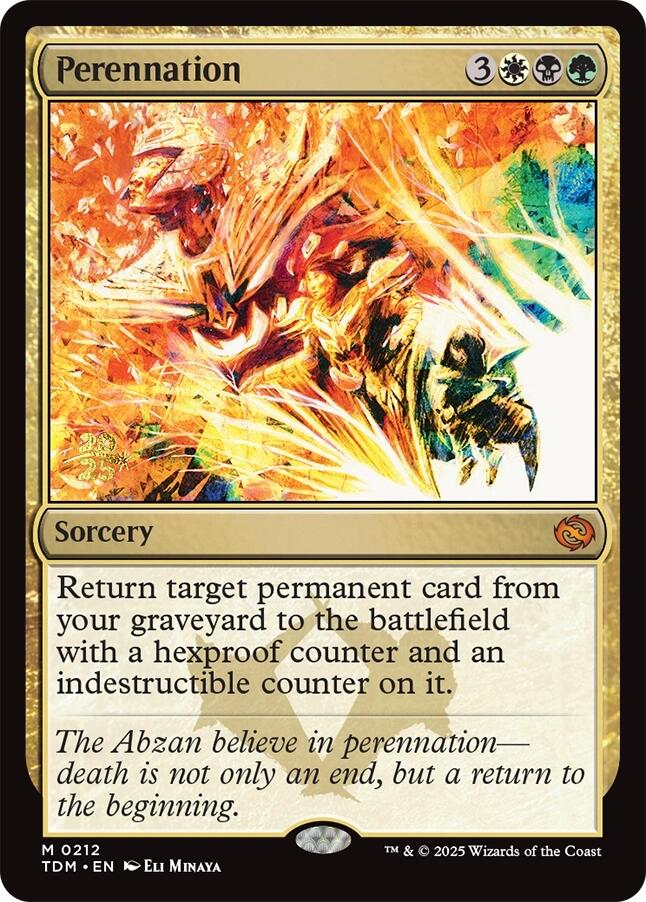 Perennation [Tarkir: Dragonstorm Prerelease Promos] Foil
