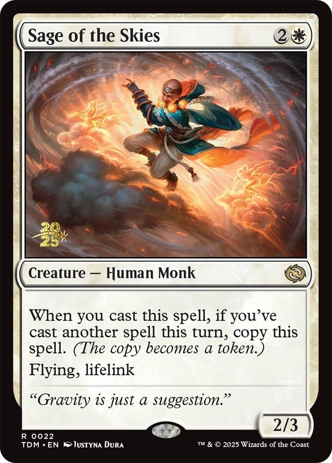 Sage of the Skies [Tarkir: Dragonstorm Prerelease Promos] Foil