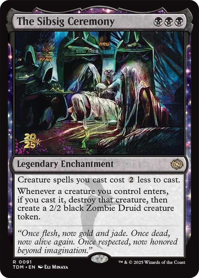The Sibsig Ceremony [Tarkir: Dragonstorm Prerelease Promos] Foil